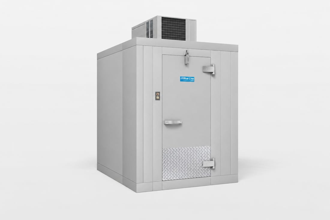 Walk-In Cooler | 6' x 6' | With Floor | Right Hinge | Self-Contained