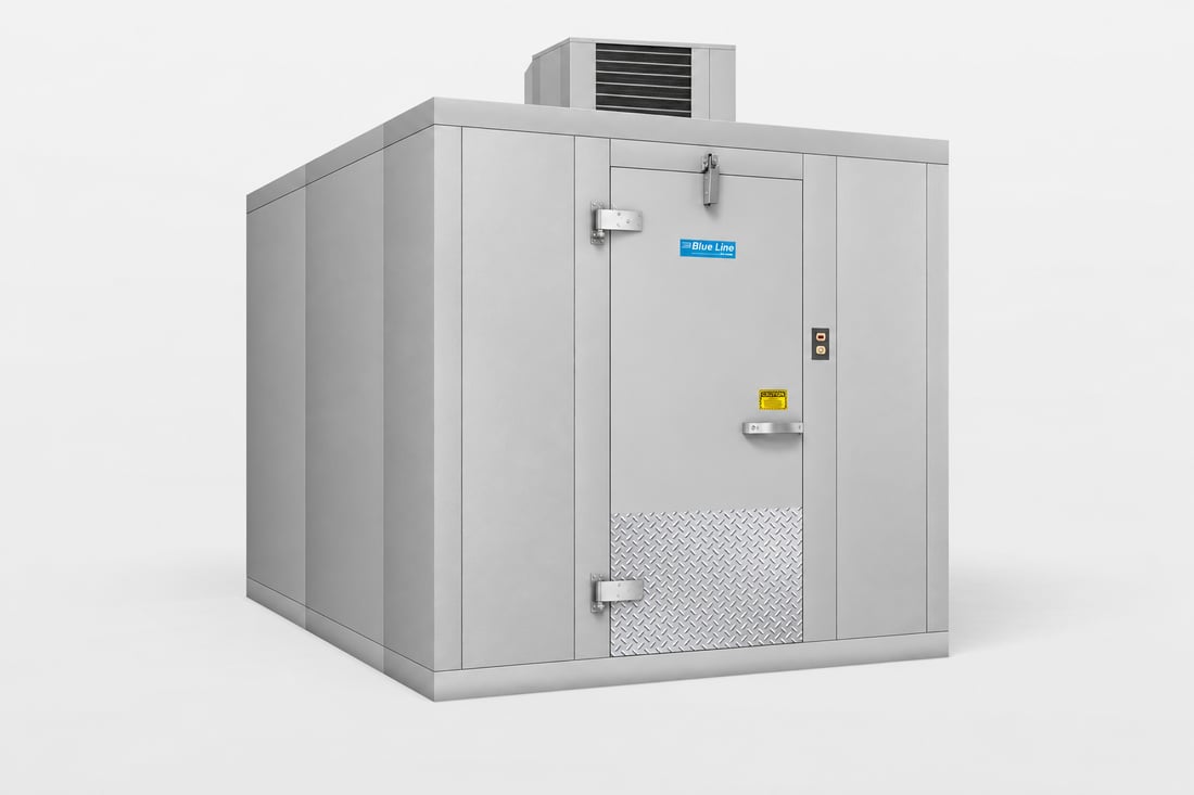 Walk-In Cooler | 8' x 10' | With Floor | Left Hinge | Self-Contained
