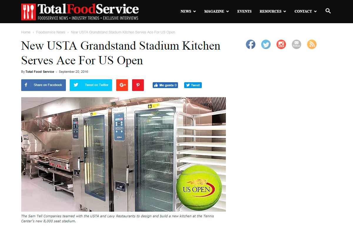 New USTA Grandstand Stadium Kitchen Serves Ace for US Open- Total Food Service
