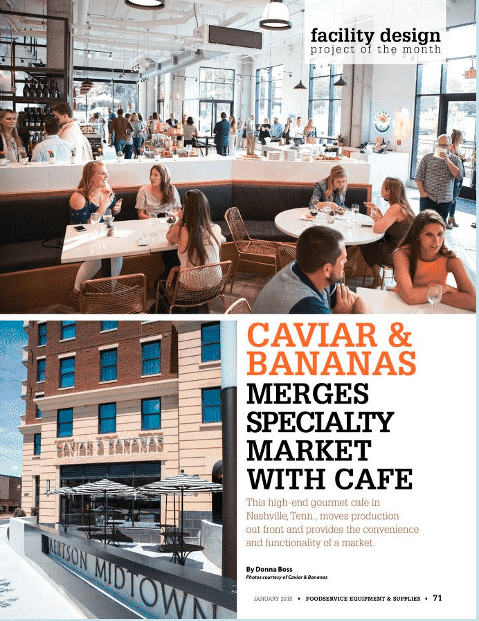 Caviar and Bananas chose Arctic Walk-Ins for their Nashville location