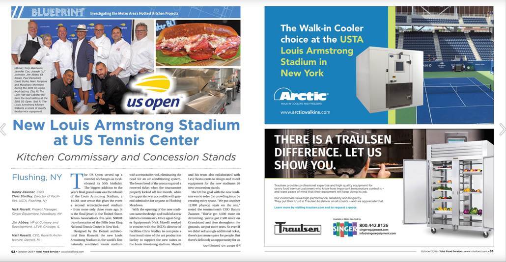 USTA Louis Armstrong Stadium in New York Chose Arctic