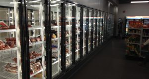 meat display walk-in coolers and freezers