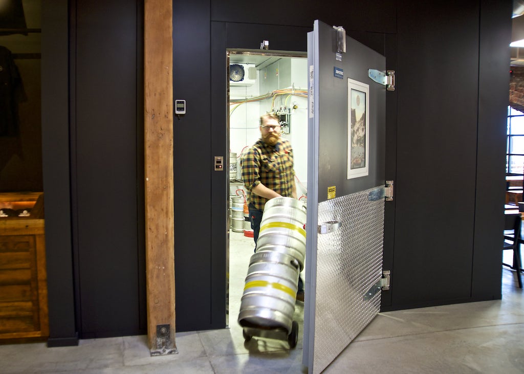 Arctic walk-in, brewery